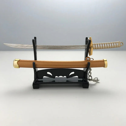 8 Styles Roronoa Zoro Samurai Sword Keychain – Katana Scabbard Keyring for Men & Women, Cosplay Toy Jewelry Gift