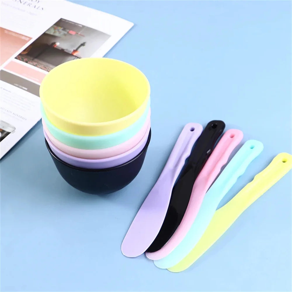2PCS Non-Toxic Silicone Mask Mud & Essential Oil Bowls – Durable, Portable Face Skin Care Tools for Makeup & Clean Use