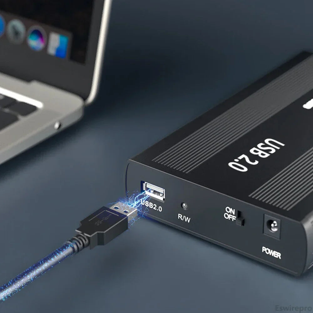 2.5"/3.5" IDE HDD External Enclosure — USB 2.0 Hard Drive Box for Desktop, PC, Laptop & Phone