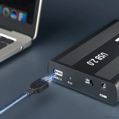 2.5"/3.5" IDE HDD External Enclosure — USB 2.0 Hard Drive Box for Desktop, PC, Laptop & Phone