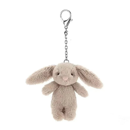 Cute Cartoon Rabbit Keychain | Pompom Stuffed Animal Bag, Car & Phone Pendant Gift for Girls