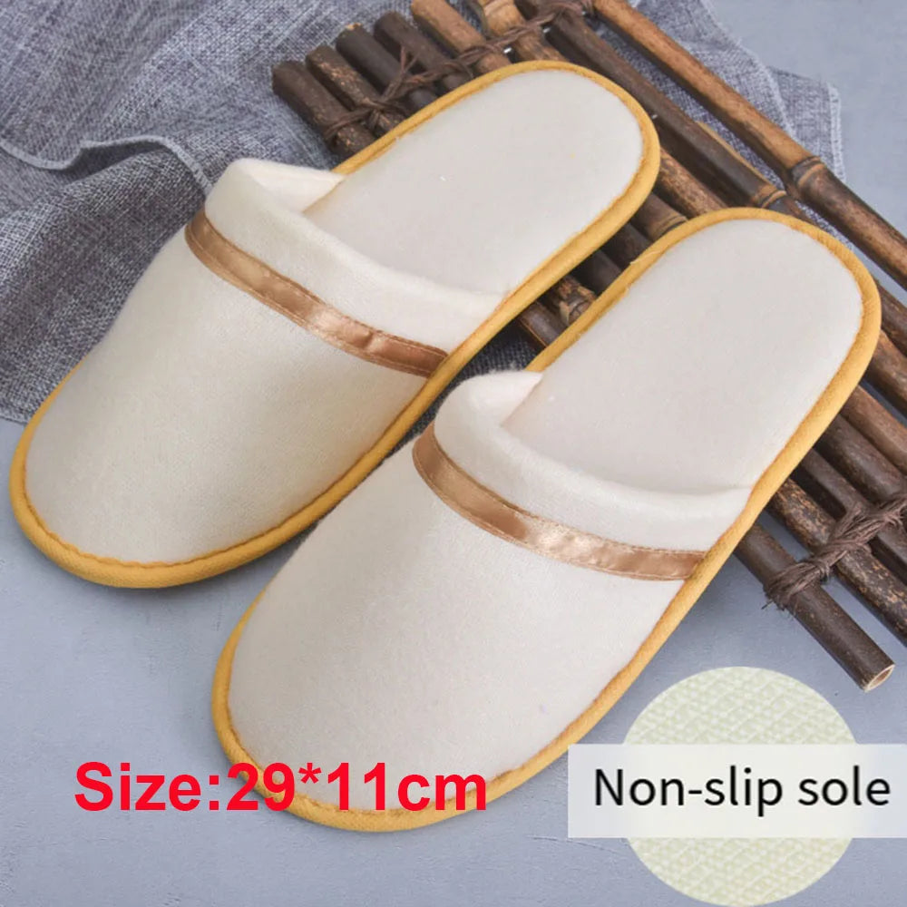 Winter Warm Plush Slippers for Women & Men – Non-Slip Fluffy Indoor House Slides for Bedroom Comfort Couple Home Shoes