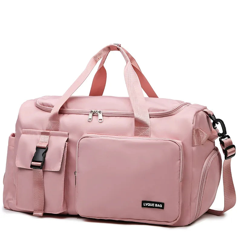 Women’s Sports Gym Bag – Dry & Wet Compartments Shoulder Crossbody Travel Duffel for Swimming, Fitness & Outdoor Use
