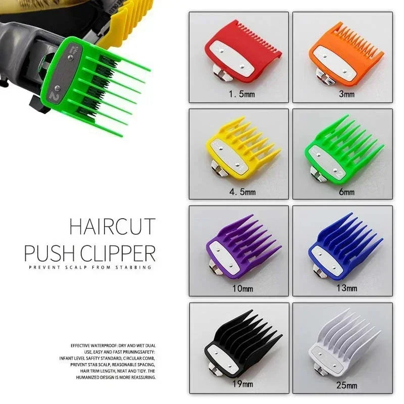 8/10PC Universal Hair Clipper Guard Set – Professional Limit Guide Combs for Wahl Trimmers & Barber Accessories