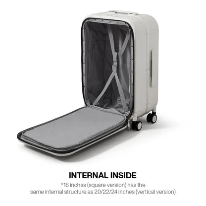Mixi Aluminum Frame Carry-On Suitcase — Patent Design Rolling Luggage for Cabin, 18/20/24 Inch M9260