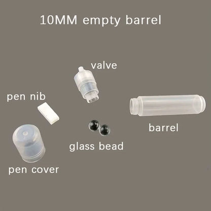 Plastic Empty Pen Rod Tubes – 0.5 to 30mm Barrels for Graffiti, Liquid Chalk, Paint Marker Accessories