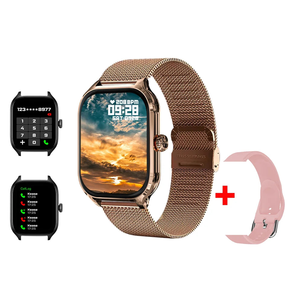 LAXASFIT H9 Promax Smartwatch – Bluetooth Call Answering, Heart Rate & SpO2 Monitoring, Calorie Tracking Fitness Watch