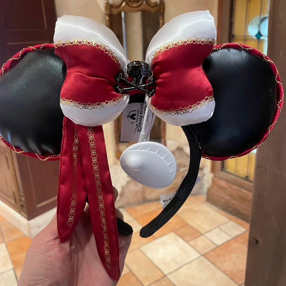 Disney Pirates of the Caribbean Minnie Headband – Shanghai Disneyland Pirate Series Hair Accessory