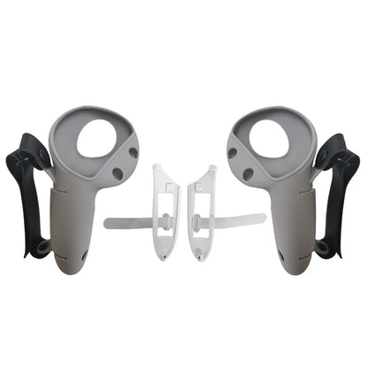 Silicone Protective Controller Case Cover for Meta Quest 3/3S – Battery Replacement Opening & Knuckle Strap, VR Accessory