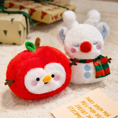 Bathrobe Bear & Rabbit Plush Toy Backpack Charm – Cute Cartoon Plush Gift for Birthday & Christmas