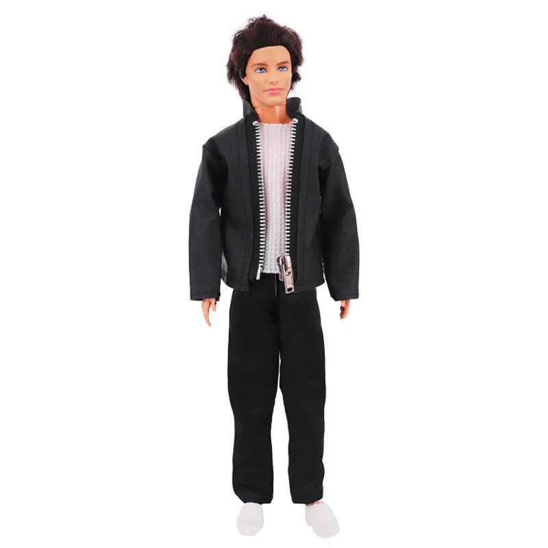 30cm Ken Doll Clothes – Pop Suit Top & Pants Outfit for Boys, Holiday Gift Doll Accessories