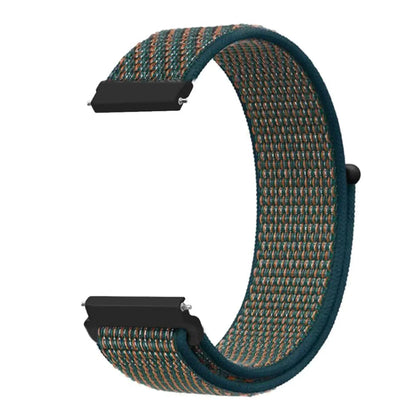 22mm Sport Nylon Loop Watch Band – Breathable Replacement Wristband for NORTH EDGE APACHE-46 Smartwatch, Durable Adjustable Strap