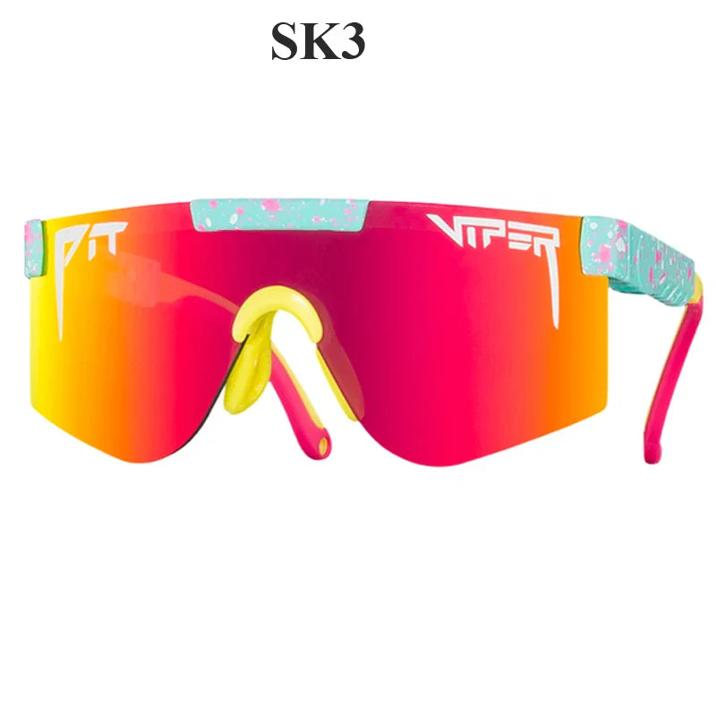 Youth Pit Viper Style Sunglasses – Sporty UV Eyewear for Kids, Teens & Small-Head Adults, Cycling & Driving Shades