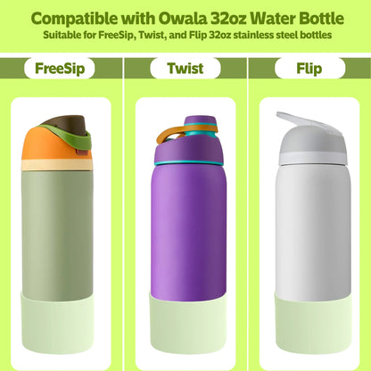 Silicone Coaster for Owala Bottles - 24oz, 32oz, 40oz Anti-Slip Protective Sleeve, Bottom Protector for Outdoor Bike Use
