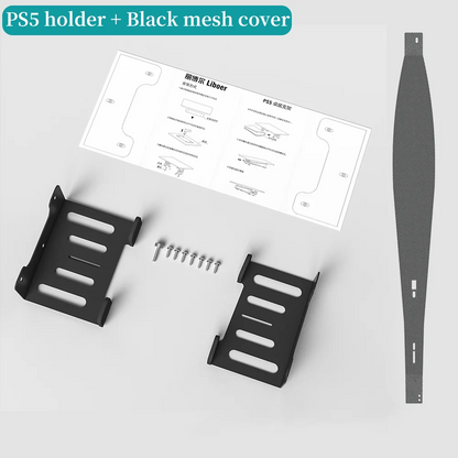 Under Desk Holder Stand for PS5 Console – Stealth Horizontal Mount Bracket for Disc & Digital Versions, Fast Delivery