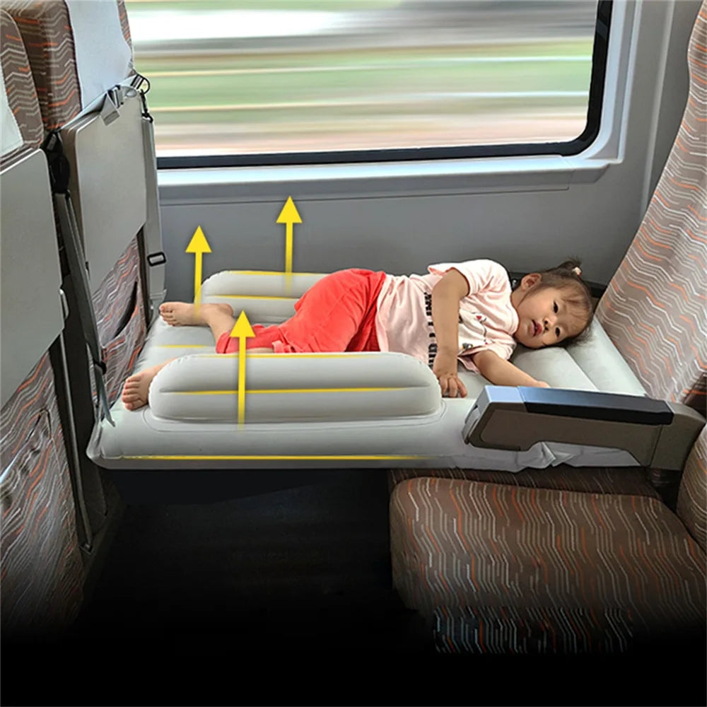 Baby & Child Inflatable Air Mattress – Travel Car, Plane & Train Back Seat Sleeping Bed