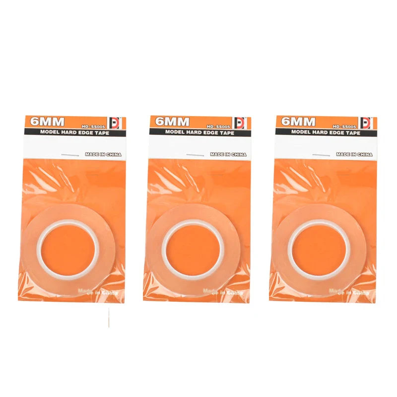 3mm & 6mm Model Scribing Guide Tape – Hard Edge Precision Line Tape for Hobby Cutting & DIY Model Tools
