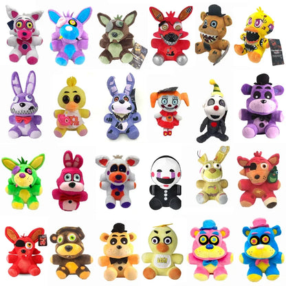 FNAF Freddy’s 18cm Plush Toy – Stuffed Bear & Rabbit Game Plush for Kids Birthday & Christmas Gift