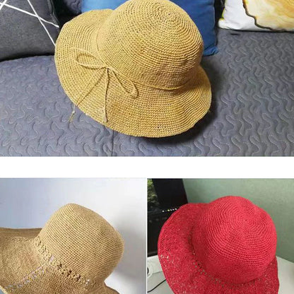 Raffia Straw Yarn - 100g Handmade Crochet Material for Summer Hats, Bags & DIY Handcraft Projects