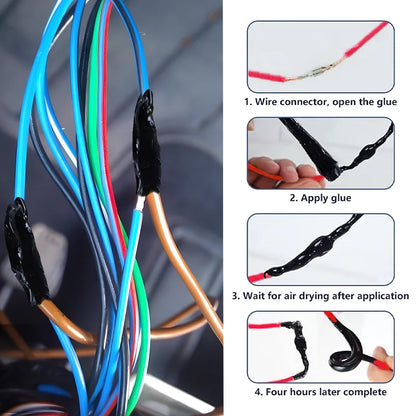 Liquid Electrical Tape Sealant | Insulation Paste & Fix Line Glue for Wires, Cables & Home Use