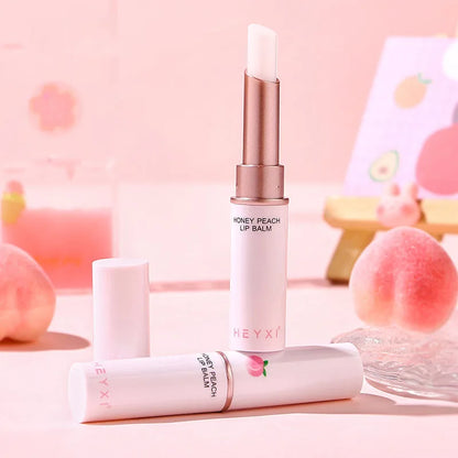 Honey Peach Color-Changing Lip Balm – Moisturizing Lip Plumper Hydrating Nourishing Lip Care Cosmetic