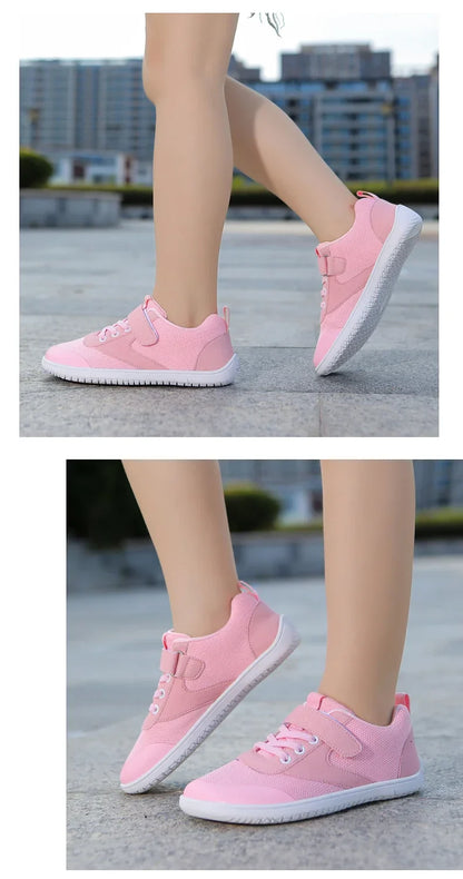 Wide Barefoot Shoes for Little & Big Kids – Boys & Girls Minimalist Sneakers, Lightweight Non-Slip Walking & Skate Flats