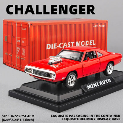 1:32 1970 Charger Alloy Diecast Model Car – Pull-Back Mini Vehicle Toy for Kids & Collectors