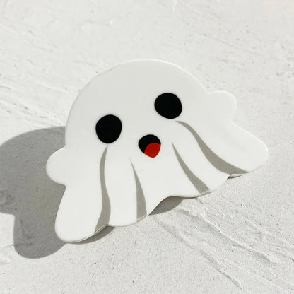 AENSOA Halloween Hairpin | Pumpkin, Skull, Butterfly & Ghost Acrylic Shark Clip for Women