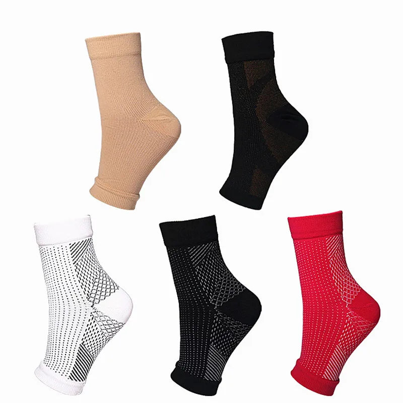 Compression Foot Sleeves - Unisex Ankle Support Socks for Circulation, Swelling Relief & Fatigue