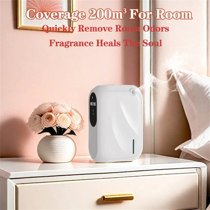 Aroma Diffuser Scent Machine – Bluetooth APP-Controlled Fragrance Distributor with 200m³ Coverage for Home
