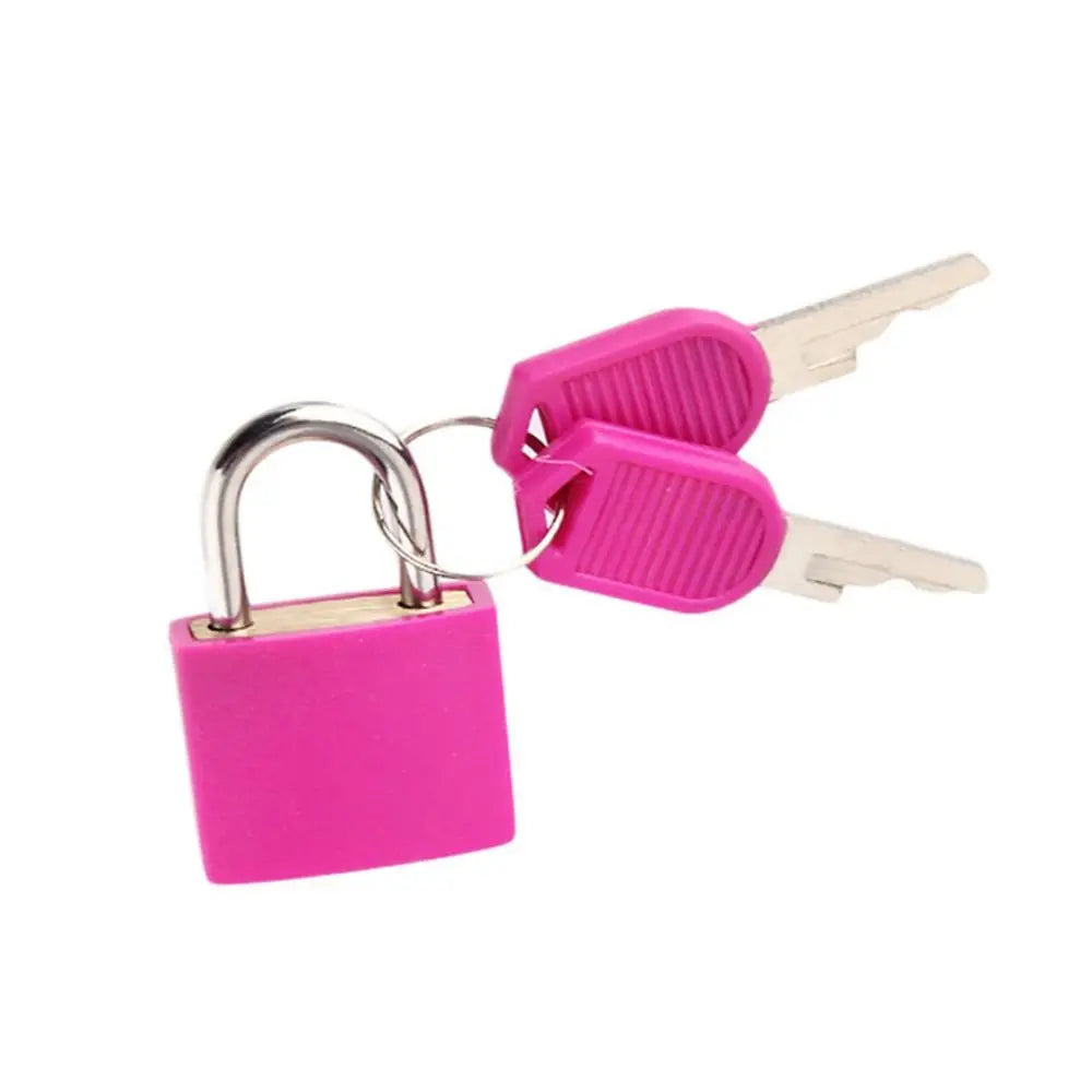 23mm Mini Coloured Padlock | Small Suitcase, Cabinet, Bookbag, Luggage & Home Ornament Lock for Travel Supplies