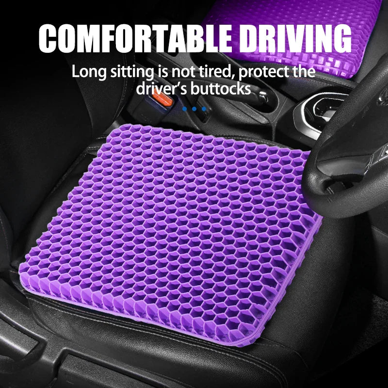 Breathable Honeycomb Gel Seat Cushion – Summer Comfort for Back & Tailbone Pain, Office, Wheelchair & Car Chair