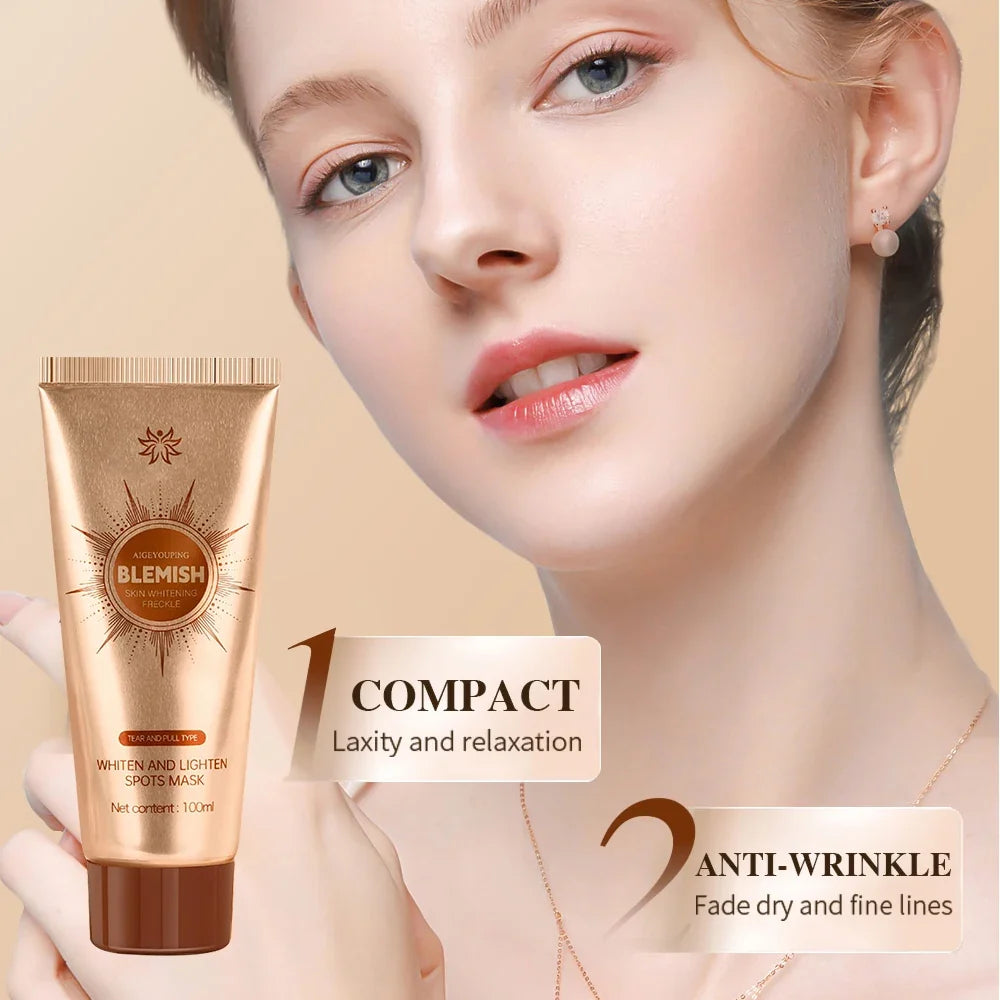 Brightening Peel-Off Face Mask - Dark Spot Care, Pore Cleansing & Skin Moisturizing Treatment