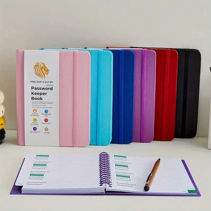 4-Password Book with Alphabetical Tabs – Internet Address & Password Keeper Logbook for Organized Note Keeping