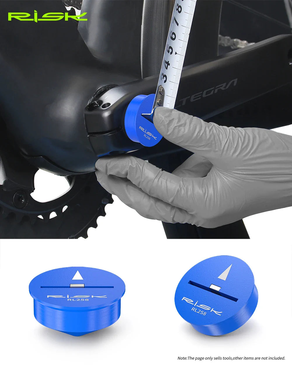 RISK Bicycle Seat Cushion Height Measuring Tool – Bike Fitting & Measurement Gauge