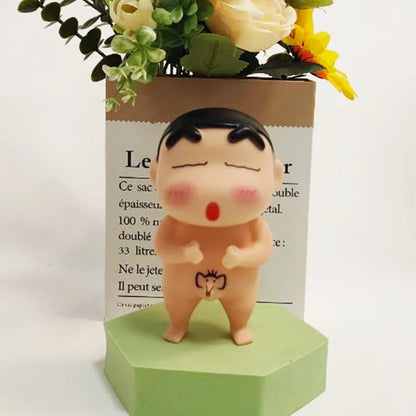 Take Bath Zaemon Crayon Shin-Chan Mobile Phone Stand – Desktop Figure Ornament & Car Decoration Gift Doll