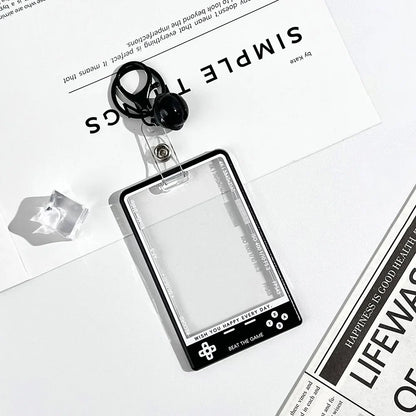 Kpop Card Holder — Fashion Transparent Student ID & Photocard Protector with String for Kids & Idol Fans