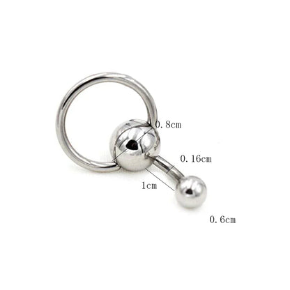 Faux Snake Belly Ring – Fake Clip-On Umbilical Navel Piercing, Belly Button & Cartilage Body Jewelry