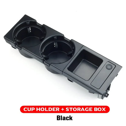 Double Hole Car Storage Box – Coin & Cup Holder for BMW E46 Series 1999-2006, Front Center Console, OEM 51168217953