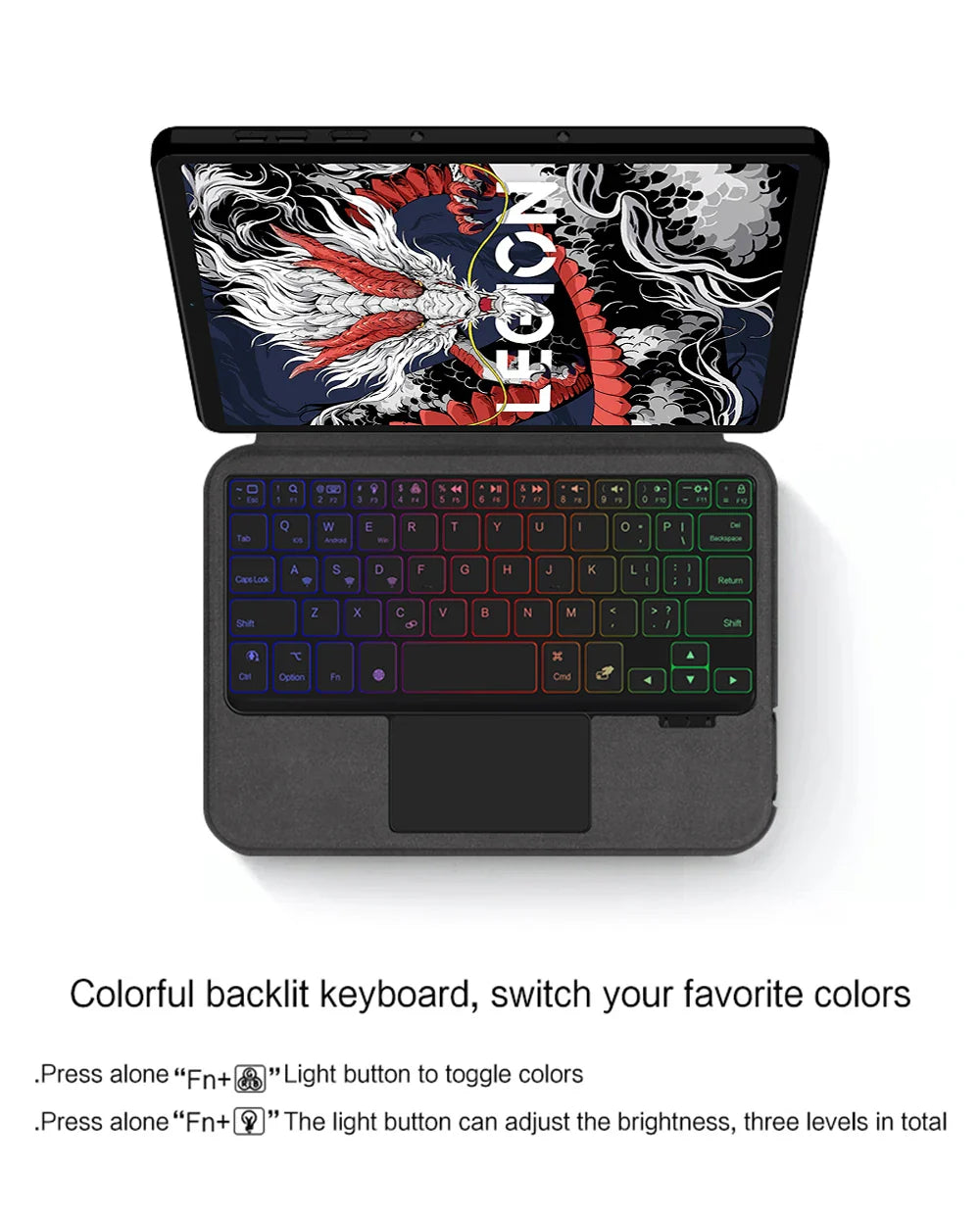 Magic Backlit Keyboard Case for Lenovo Legion Y700 2025 (3rd Gen) – 8.8" TB321FU Gaming Tablet Cover