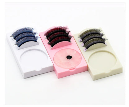Reusable 2 in 1 Acrylic False Lashes Stand Pad & Glue Holder – Eyelash Grafting Assistor Tool