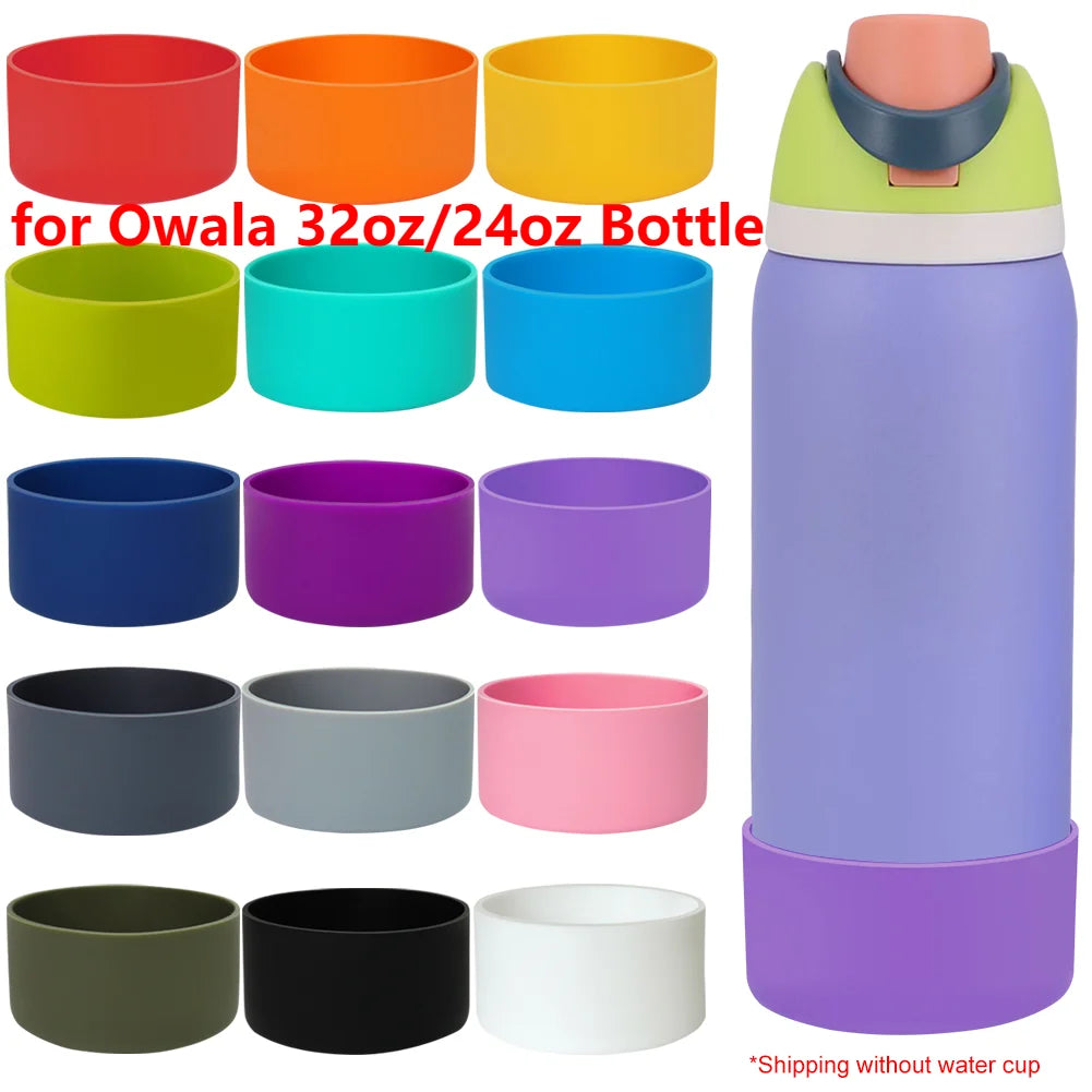 Soft Silicone Boot for Owala 32oz/24oz Flask - Anti-Slip Protective Bottom Sleeve & Base Protector