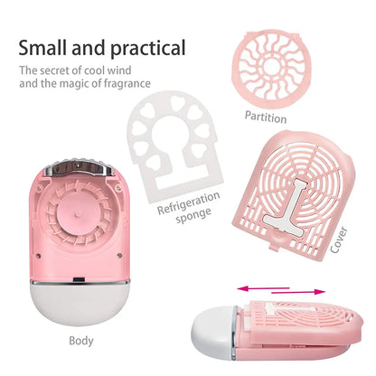 Krofaue Mini USB Eyelash Fan Dryer - Fast Drying Blower for Extension Graft Eyelashes and Makeup Tools - Dedicated Air Conditioning Glue Dryer