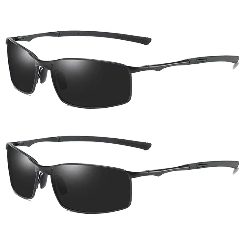 Aoron Polarized Sunglasses — Unisex Driving Mirror Sun Glasses with Metal Frame & UV400