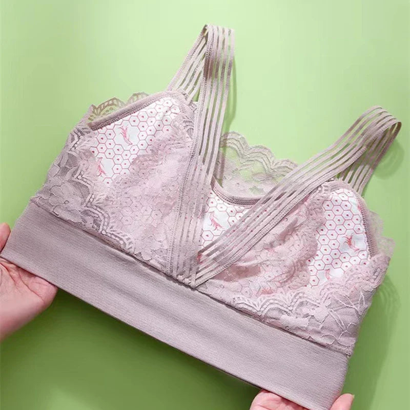 Women’s Sexy Lace Seamless Bra — Large Size Comfortable Breathable Sports Sleep Tube Top