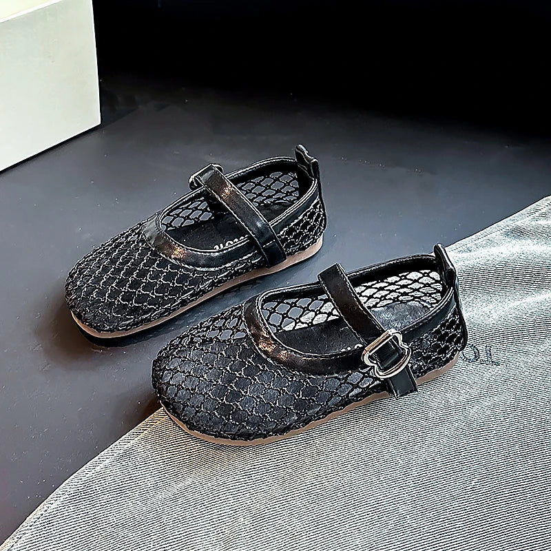 2025 Kids’ Summer Flats – Breathable Princess Shoes for Girls, Soft-Soled, Simple Fashion & Versatile Casual Wear