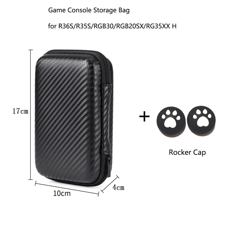 Game Console Storage Bag for R36S/R35S/RGB30/RGB20SX/RG353M/RG35XX - Hard Portable Protective Case Organizer   2/2