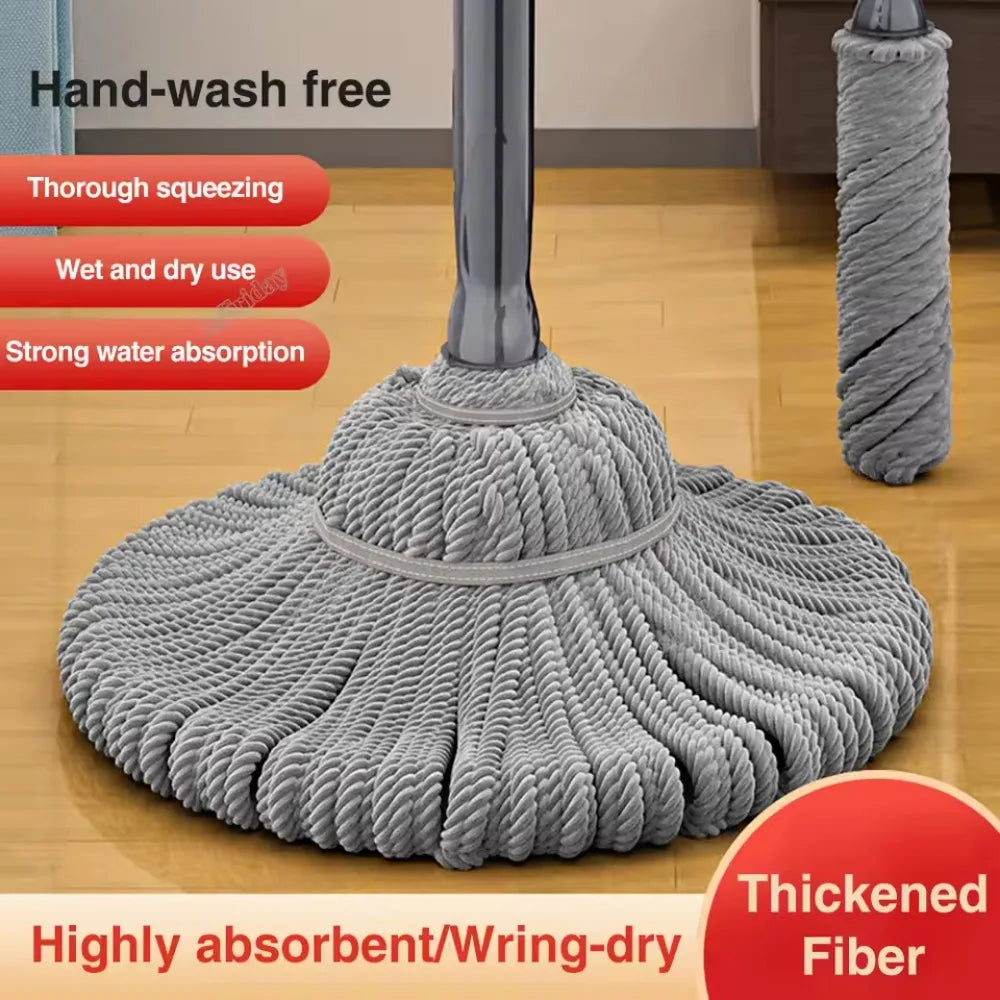 Multi-Functional Microfiber Mop | Automatic Rotating Self-Twisting Mop for Easy Hand-Free Cleaning | Household Water Mop