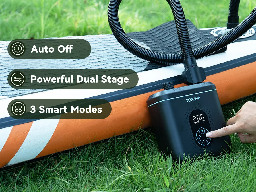 AIRBANK 20PSI SUP Board Electric Pump – 4000mAh 11V PVC Inflatable Pump for Stand-Up Paddle Board & Kayak Inflation
