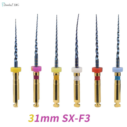 Dental SX-F3 Blue Nitinol Rotary Files – Endodontic Root Canal Engine Tool for Dentistry